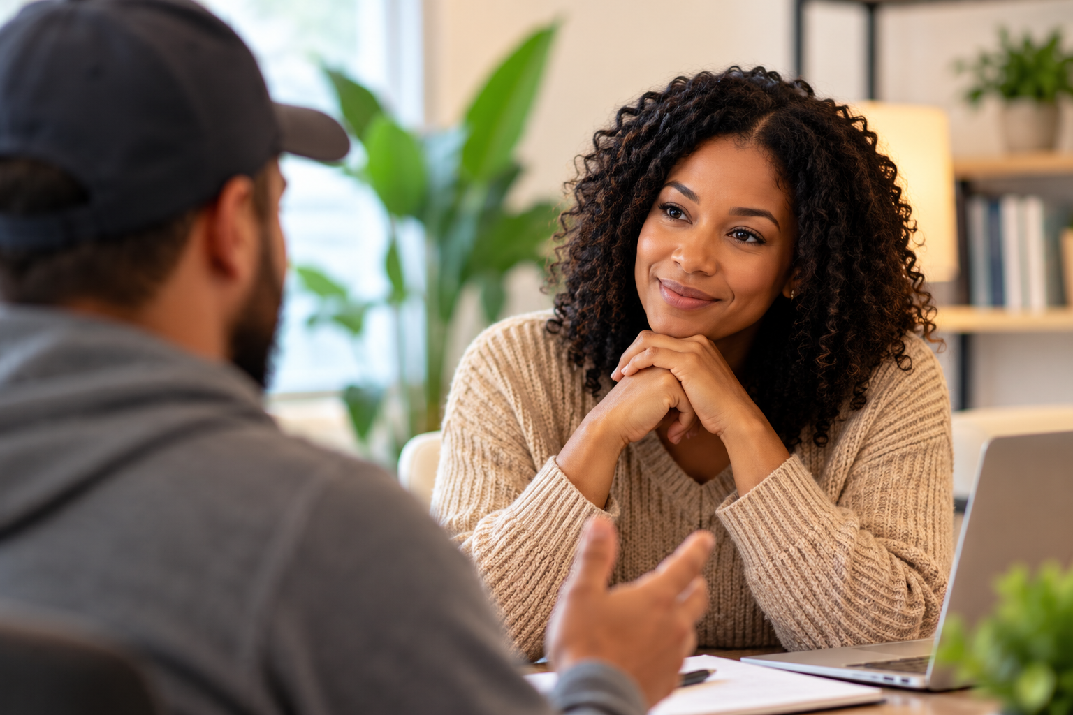 Patient receiving compassionate substance use treatment and recovery support